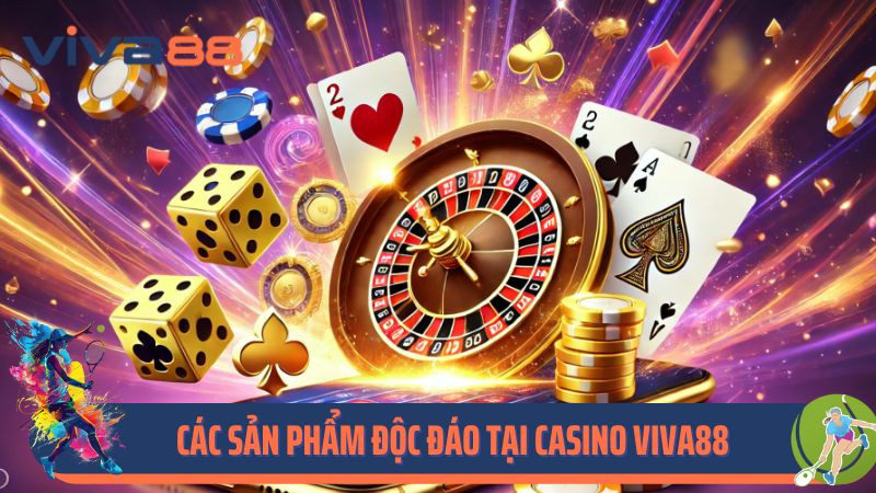 Các sản phẩm độc đáo tại casino Viva88
