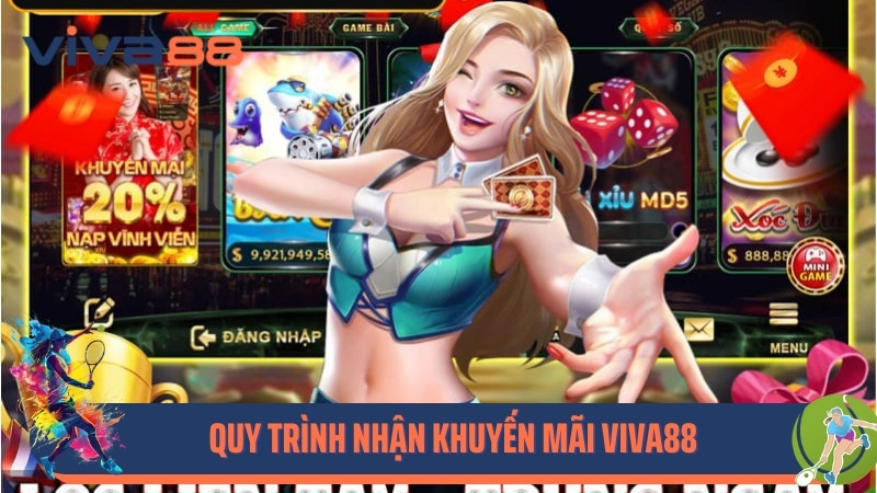Quy trình nhận khuyến mãi Viva88